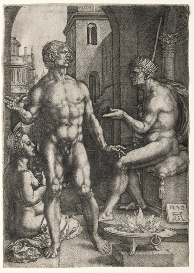 Mucius Saevola, 1530 de Heinrich Aldegrever