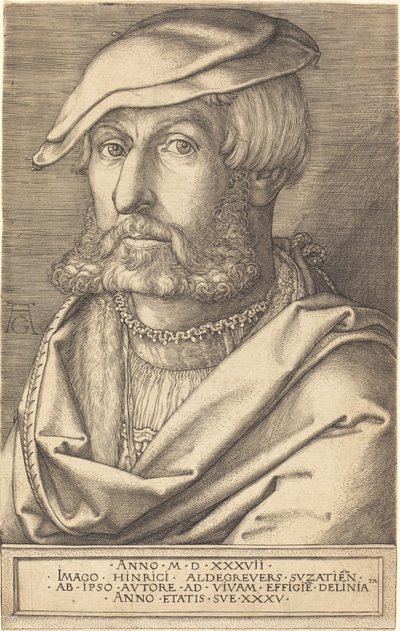 Autorretrato de Heinrich Aldegrever