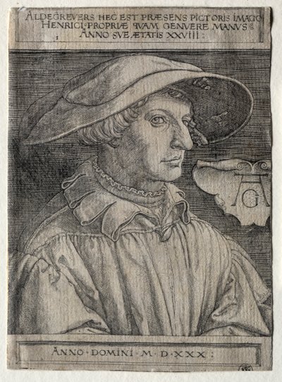 Autorretrato de Heinrich Aldegrever