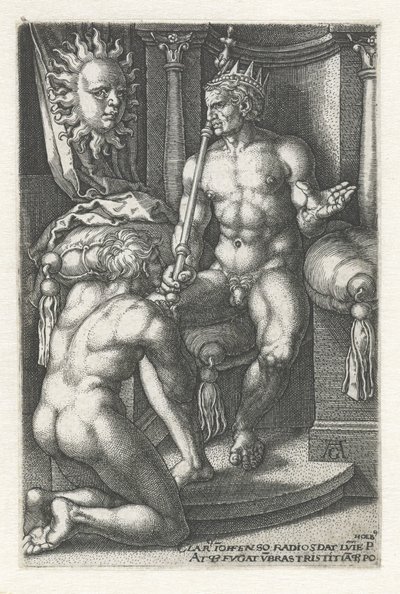 Sol Apolo Los siete planetas (título de la serie) de Heinrich Aldegrever