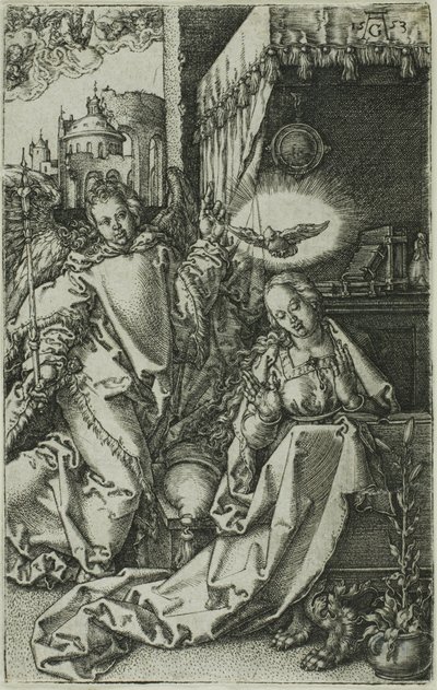 La Anunciación de Heinrich Aldegrever