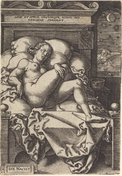 La noche, 1553 de Heinrich Aldegrever