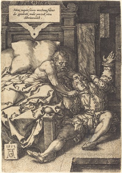 El padre severo de Heinrich Aldegrever