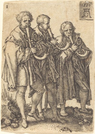 Tres Músicos de Heinrich Aldegrever