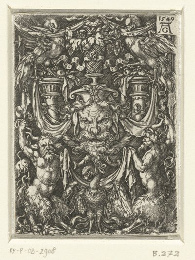 Decoración superficial con grutescos de Heinrich Aldegrever