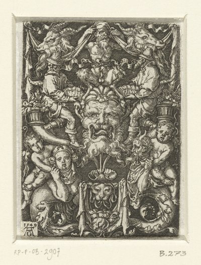 Decoración superficial con grutescos de Heinrich Aldegrever