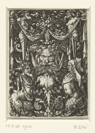 Decoración superficial con grutescos de Heinrich Aldegrever
