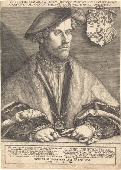 Guillermo V, Duque de Jülich, Cléveris y Berg, 1540 de Heinrich Aldegrever