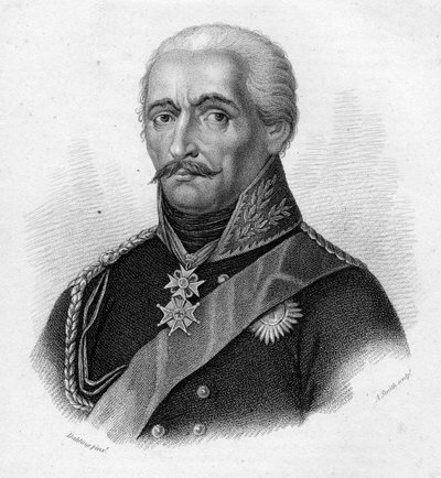 General Gebhard Leberecht von Blücher, grabado por Adam Smith de Heinrich Anton Dahling
