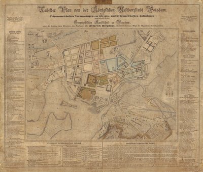Plan Berghaus de Potsdam de Heinrich Berghaus