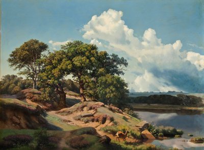 Danés: Paisaje danés. Paisaje danés. de Heinrich Buntzen