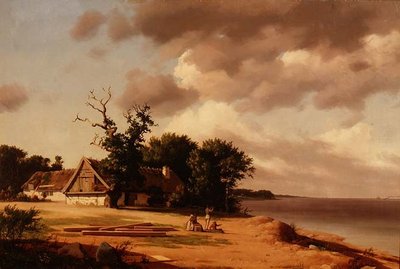Pescadores en Oresund (d.1839) de Heinrich Buntzen