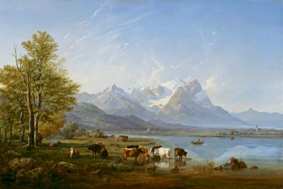 El valle de Garmisch de Heinrich Burkel
