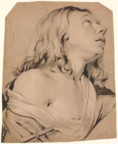 La Magdalena penitente, retrato hacia la derecha de Heinrich Dittmers