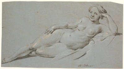 Modelo femenina reclinada de Heinrich Dittmers