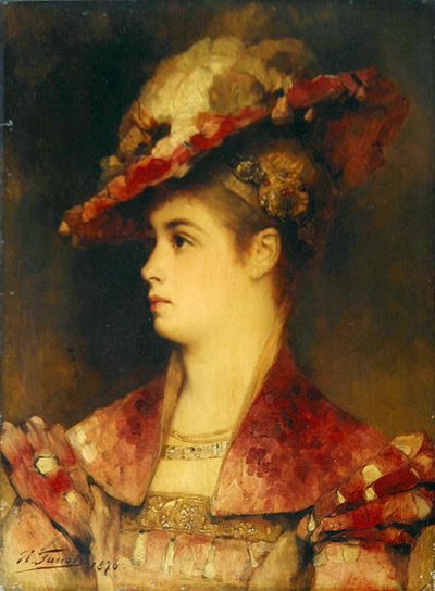 Retrato de una mujer de Heinrich Faust