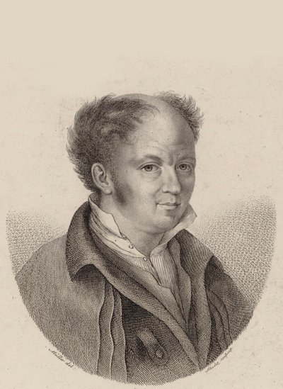 Retrato del Compositor Gottfried Weber de Heinrich Franz Schalck