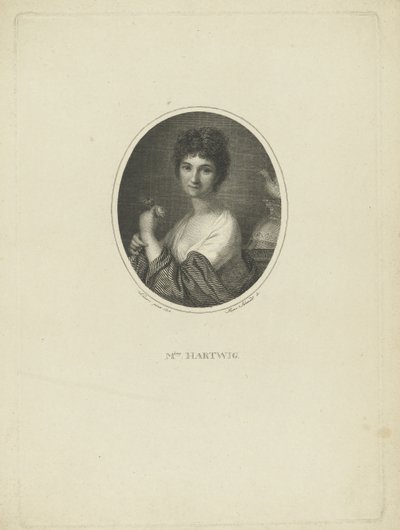 Retrato de la actriz Friederike Wilhelmine Hartwig de Heinrich Friedrich Thomas Schmidt