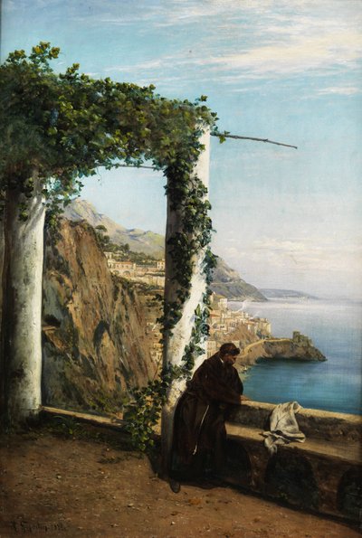 Monje en la costa de Amalfi de Heinrich Gogarten