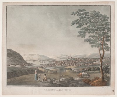 Christiania, desde Tøyen de Heinrich Grosch