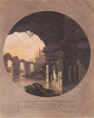 Ruinas de la Antigüedad. Dedicado a Clemens de Heinrich Grosch