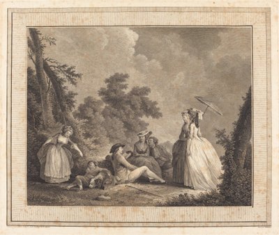 Le mercure de France de Heinrich Guttenberg after Nicolas Lavreince