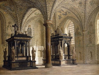 Catedral de Roskilde, Dinamarca, 1874 de Heinrich Hansen