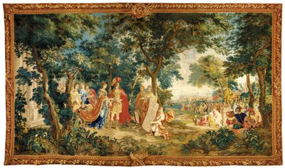 Un tapiz histórico de Bruselas, finales del siglo XVII (lana y seda) de Heinrich II Reydams