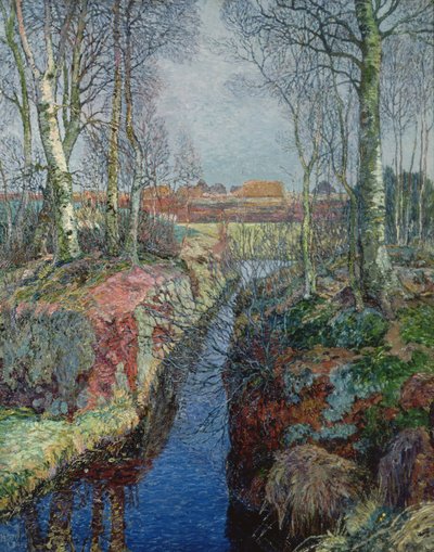 Afluente del río Moor de Heinrich Vogeler