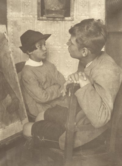 [Los hijos del artista] de Heinrich Kuhn