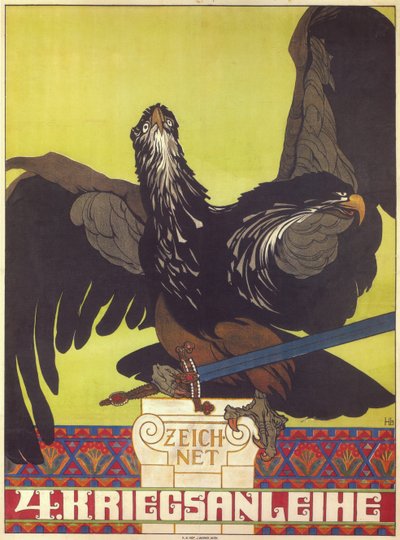Suscríbete al cuarto préstamo de guerra, 1916 de Heinrich Lefler