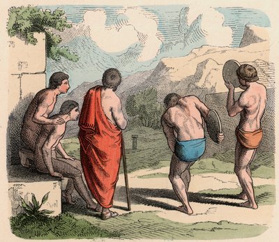 Antigua Grecia: Deporte, Lanzamiento de disco de Heinrich Leutemann