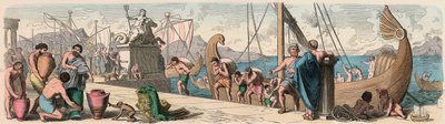Antigua Grecia: Comercio por mar de Heinrich Leutemann