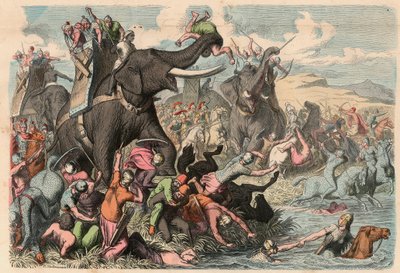 Antigua Grecia: Campaña militar de Alejandro Magno en los Balcanes 335 a.C. de Heinrich Leutemann