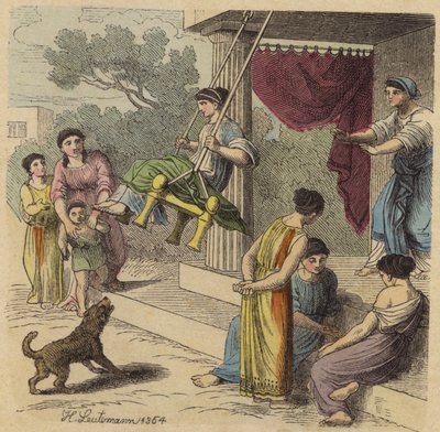Pasatiempos de la Antigua Grecia de Heinrich Leutemann