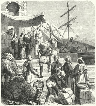 Comerciantes árabes de Heinrich Leutemann