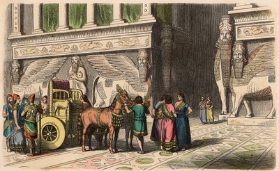 Asirio: Portal del Palacio de Heinrich Leutemann