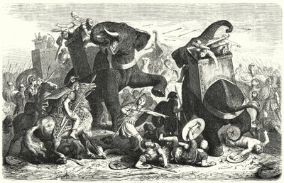 Batalla de Gaza, 312 a.C. de Heinrich Leutemann