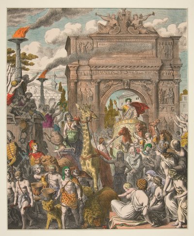 Cuadros de la Antigüedad - XV. Los romanos - Entrada triunfal de Heinrich Leutemann