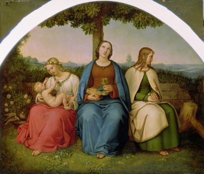 Fe, esperanza y amor, 1819 de Heinrich Maria von Hess