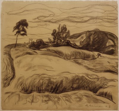 Paisaje ondulado de Heinrich Nauen