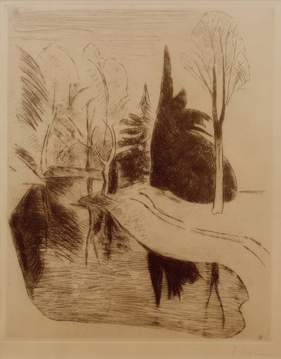Parque en Dilborn, 1914 de Heinrich Nauen