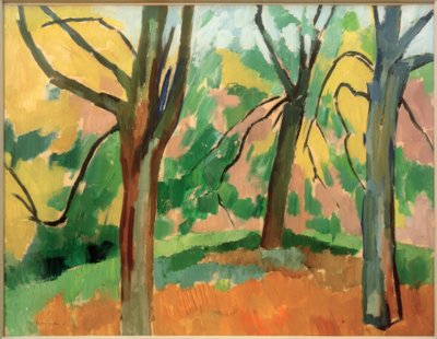 Paisaje de parque de Heinrich Nauen