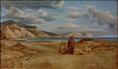 Costa marina en el Cabo Orlando en Sicilia de Heinrich Reinhold