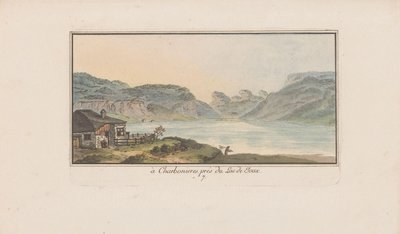 Vista de Les Charbonnières en el Lago de Joux
à Charbonieres, près du Lac de Joux (título en el objeto)
Paisajes en Suiza (título de la serie)
Sammlung einiger Aussichten in der Schweiz (título de la serie) de Heinrich Rieter