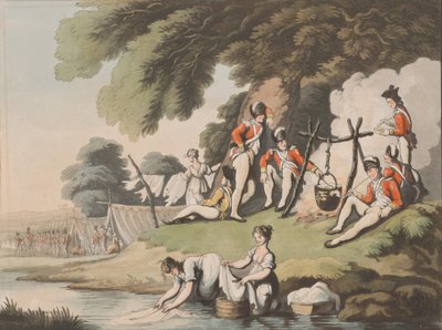 Soldados Cocinando, 1 de abril de 1798 de Heinrich Schutz