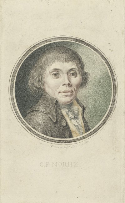 Retrato de Karl Philipp Moritz 1756-1793, 1795 de Heinrich Sintzenich