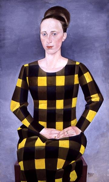 Ingeborg Stegeman, de soltera Krause, la esposa del artista, 1925 de Heinrich Stegemann