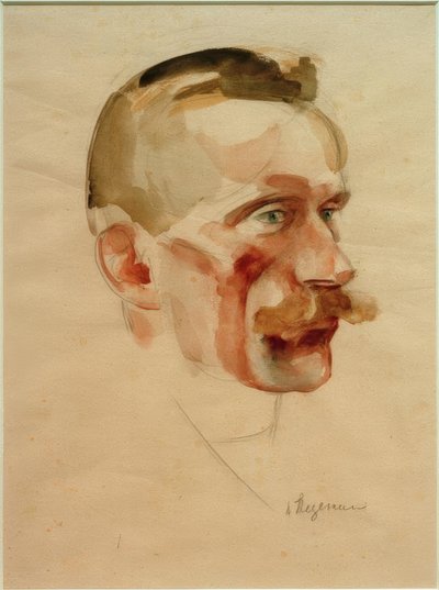 Retrato de Wilhelm Werner, alrededor de 1926 de Heinrich Stegemann