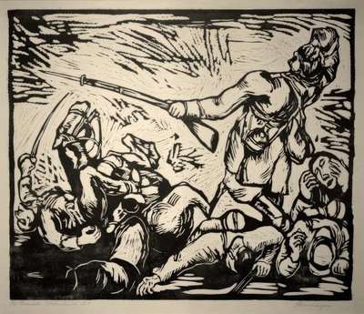 Escena de guerra de Heinrich Steinhagen